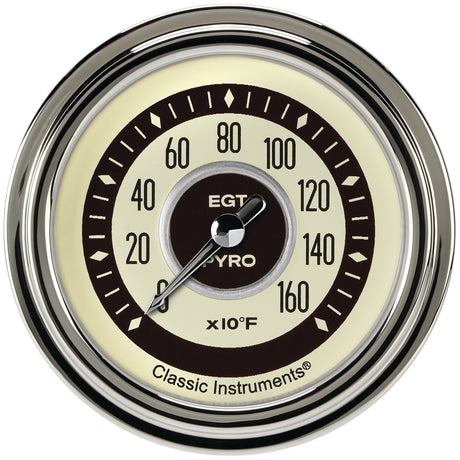 Classic Instruments Nostalgia 2-5/8" Pyrometer Full Sweep Gauge - NT398SLF