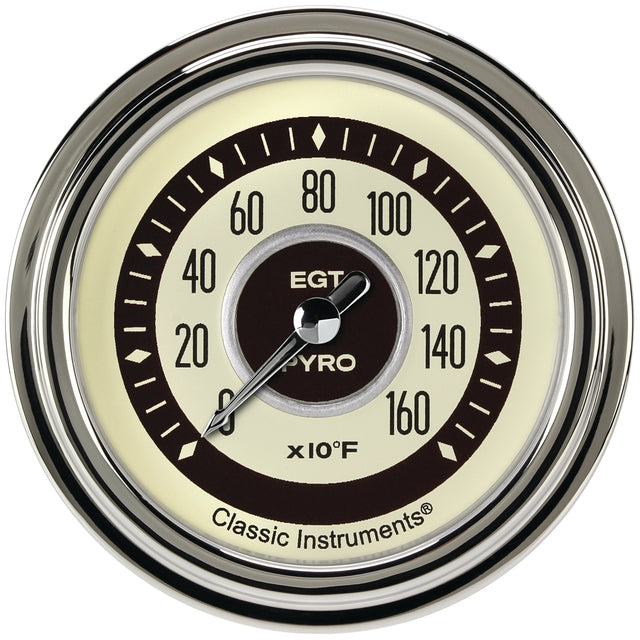Classic Instruments Nostalgia 2-5/8" Pyrometer Full Sweep Gauge - NT398SLF