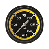 Classic Instruments Autocross Yellow 2-5/8" Air Pressure Gauge - AX318YBLF