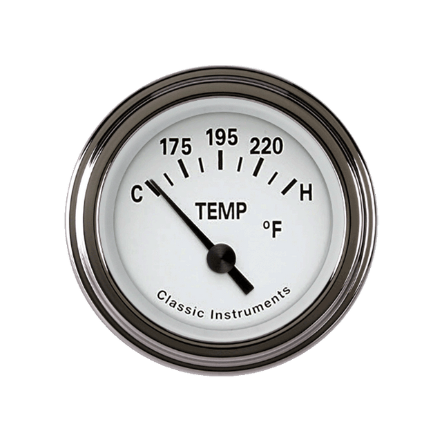 Classic Instruments TETRA 2IN WHITE WATER TEMP - TE26WSLC
