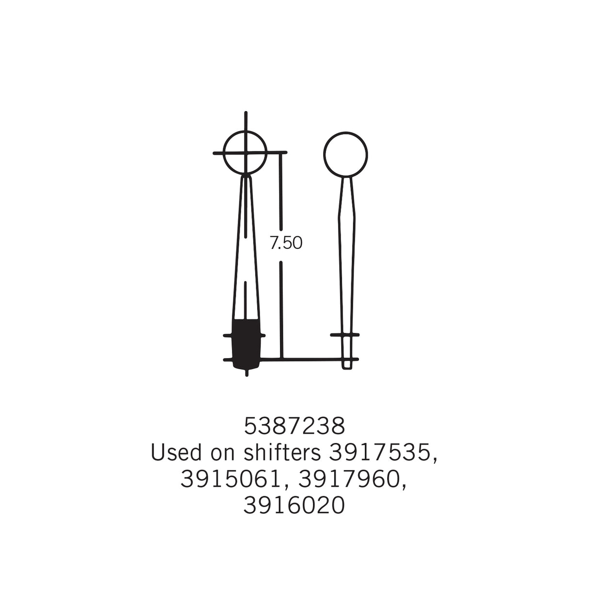 Hurst Street Super Shifter 4-Speed Shifter - Ford/GM - 3917535