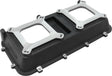 Aeroflow Top Plate with Dual Carburettor Flange For Modular Intake Manifolds, Black Finish - AF6285-0000 AF6285-0000