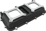 Aeroflow Top Plate with Dual Carburettor Flange For Modular Intake Manifolds, Black Finish - AF6285-0000 AF6285-0000