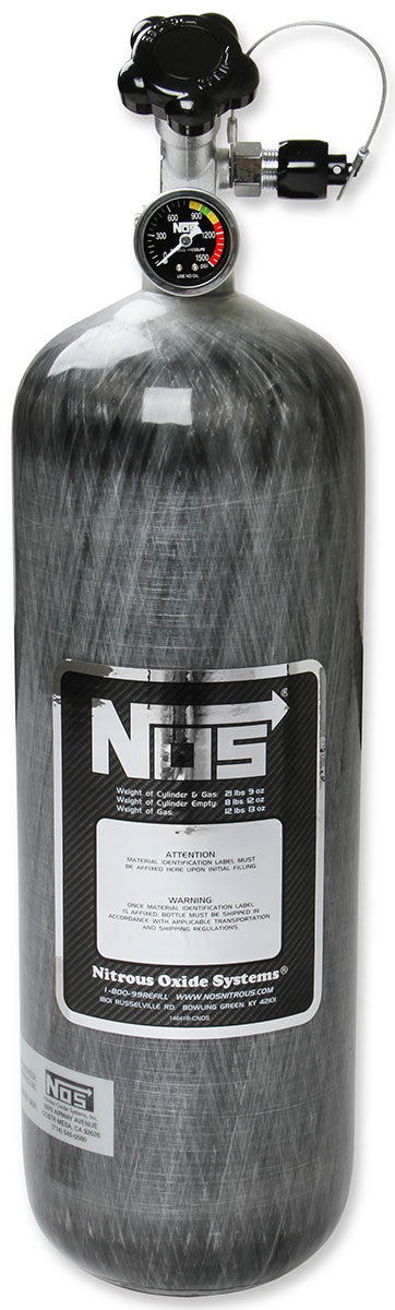NOS Nitrous Bottle 12 lbs, Carbon Fibre - NOS14748 NOS14748