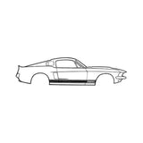 Scott Drake Stripe Kit, Shelby GT350,Black - S2MS-16224-A