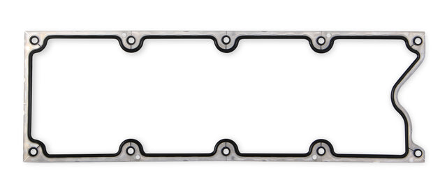 Mr Gasket Valley Cover Gasket - Molded Rubber with Aluminum Carrier - 61020G