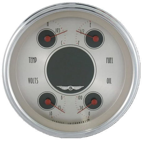 Classic Instruments All American Nickel 4 5/8" Quad - AN31SLC