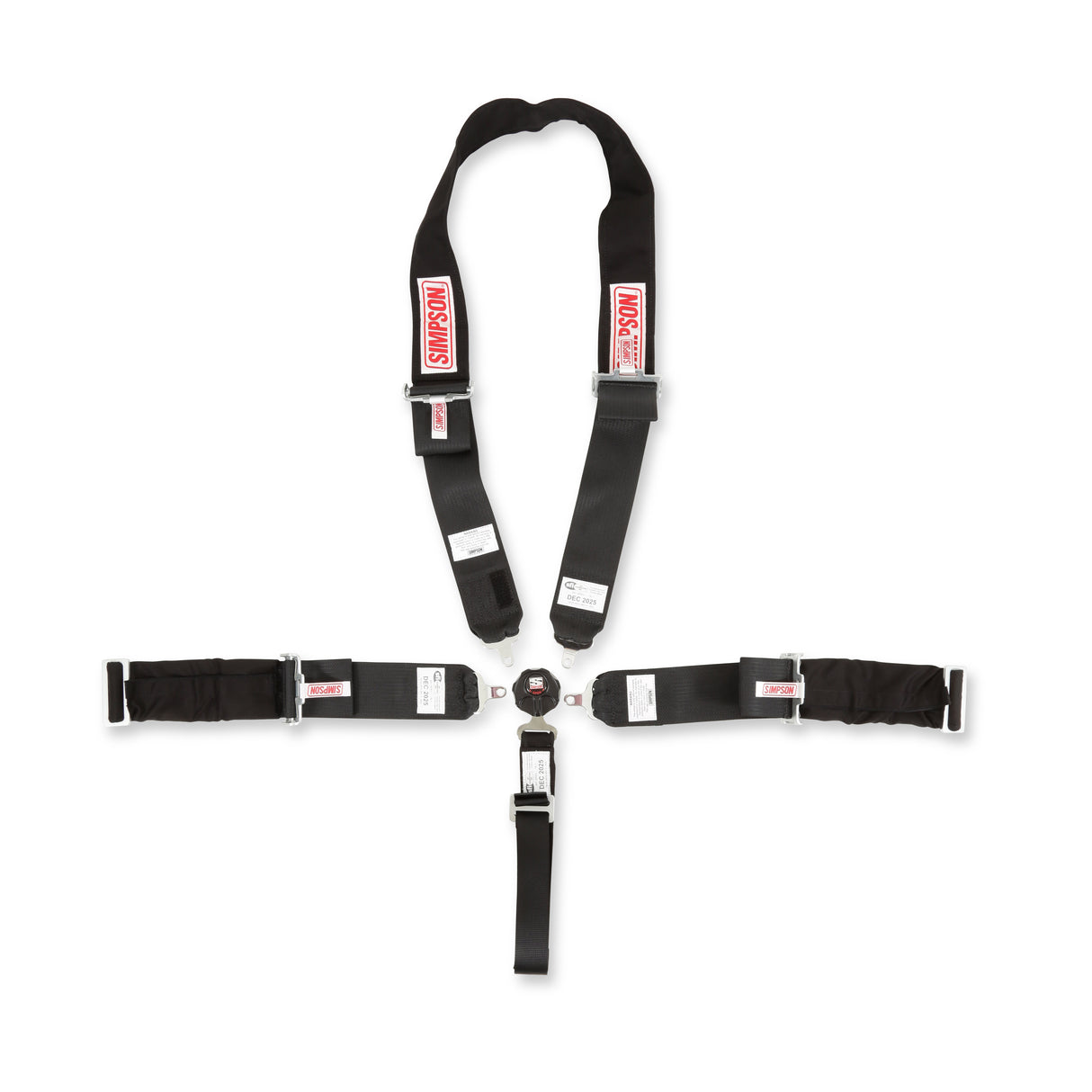 Simpson 29116KT ROTCL DRAG RACE 5Wrap-AroundY Black Nomex - 29116KT