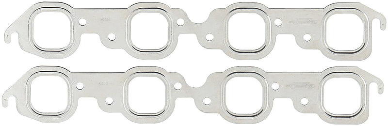 MRG Mr Gasket Stainless Steel Exhaust Gasket Square Port 1.85"W x 1.90"H Suit Chevy Big Block with Stock Cast Iron Heads (MG4816G) MG4816G