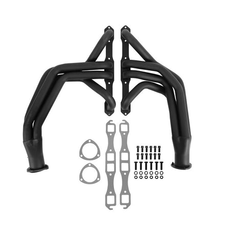 Flowtech Long Tube Header - Black Paint - 13504FLT
