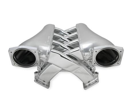 Holley 822241 Sniper EFI Fabricated Intake Manifold Dual Plenum 102mm LS3/L92, Rail Kit - Slvr