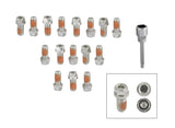 Mr Gasket Headlock Locking Header Bolts - 3/8-16 x 3/4 Inch - Set of 16 - 2231G