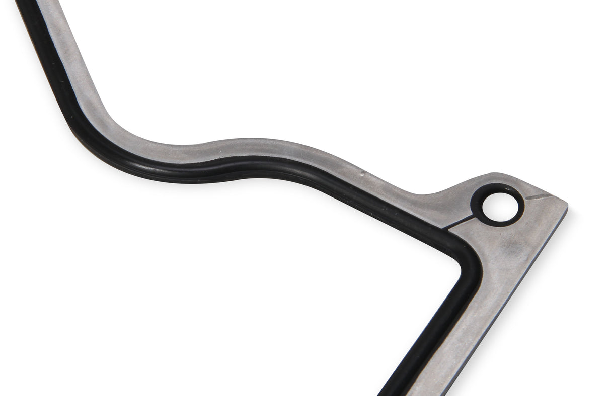 Mr Gasket Valley Cover Gasket - Molded Rubber with Aluminum Carrier - 61020G