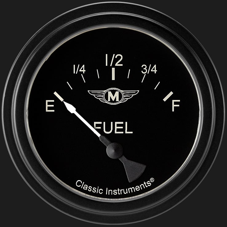 Classic Instruments Moal Bomber 2 5/8" Fuel Gauge - MA212BLF