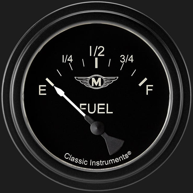 Classic Instruments Moal Bomber 2 5/8" Fuel Gauge - MA212BLF