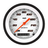 Classic Instruments Velocity White 3 3/8" Speedometer - VS55WBLF