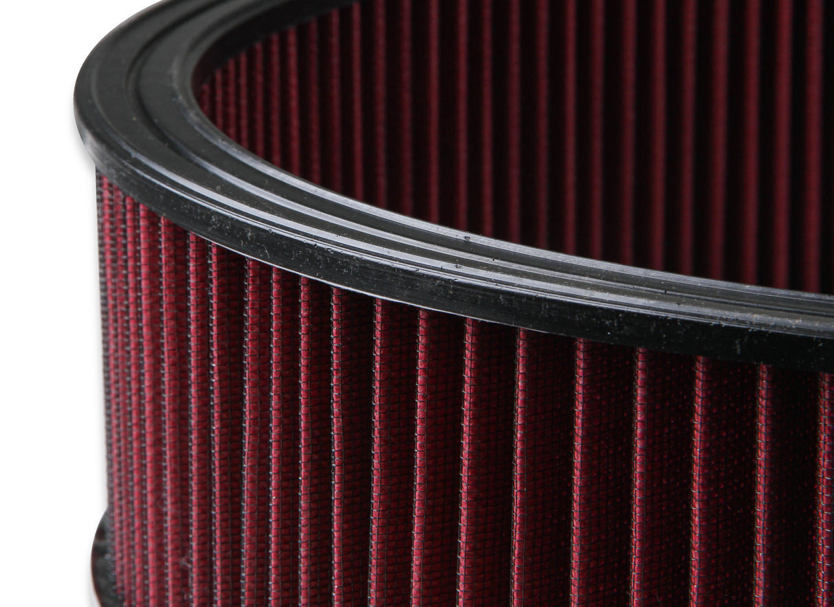 Holley 220-40 Air Filter - Replacement - 16" x 4" - Red Washable Gauze Filter