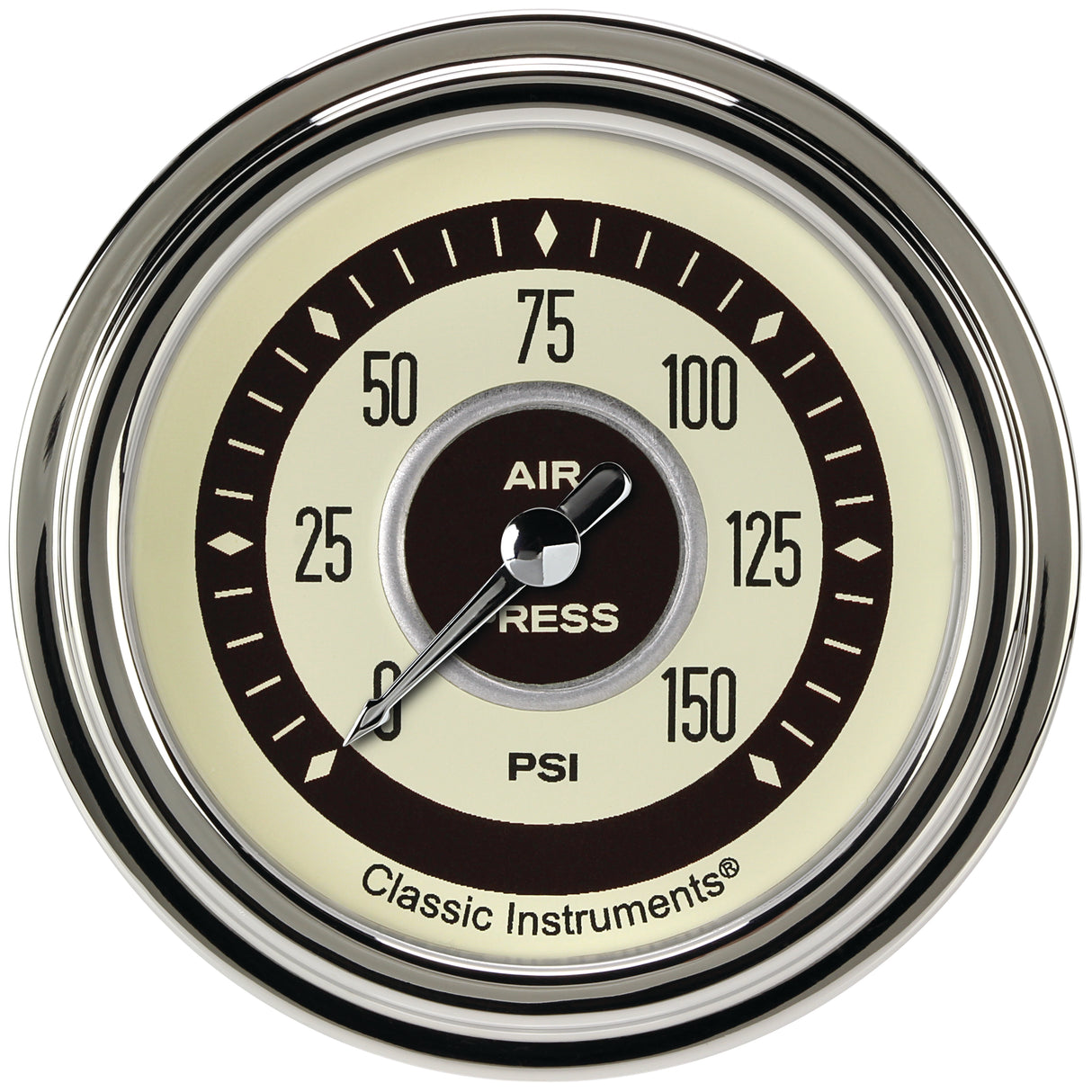 Classic Instruments Nostalgia VT 2-5/8" Air Pressure Gauge - NT318SLC