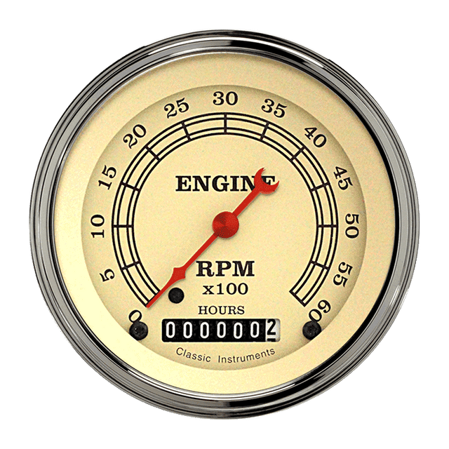 Classic Instruments Vintage 3 3/8" Tachometer - VT60HSLF