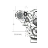 Holley 20-140BK LS High-Mount A/C Accessory Drive Kit - Includes R4 A/C Compressor, Tensioner, & Pulleys- Black Finish