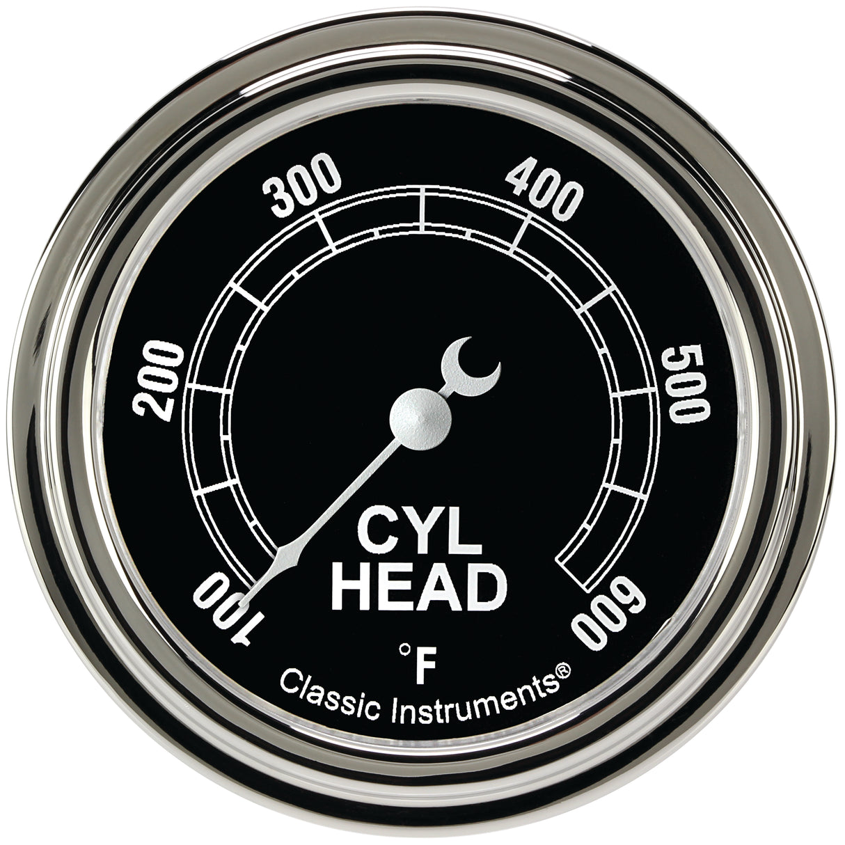 Classic Instruments Traditional 2-5/8" Cylinder Head Tempature Gauge - TR397SLF