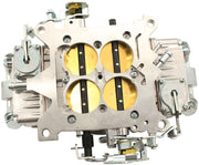 Aeroflow 650cfm 4-Barrel Double Pumper Carburettor with Mechanical Secondaries Square bore 4150 Flange, No Choke, Silver Finish (AF5112-3650)