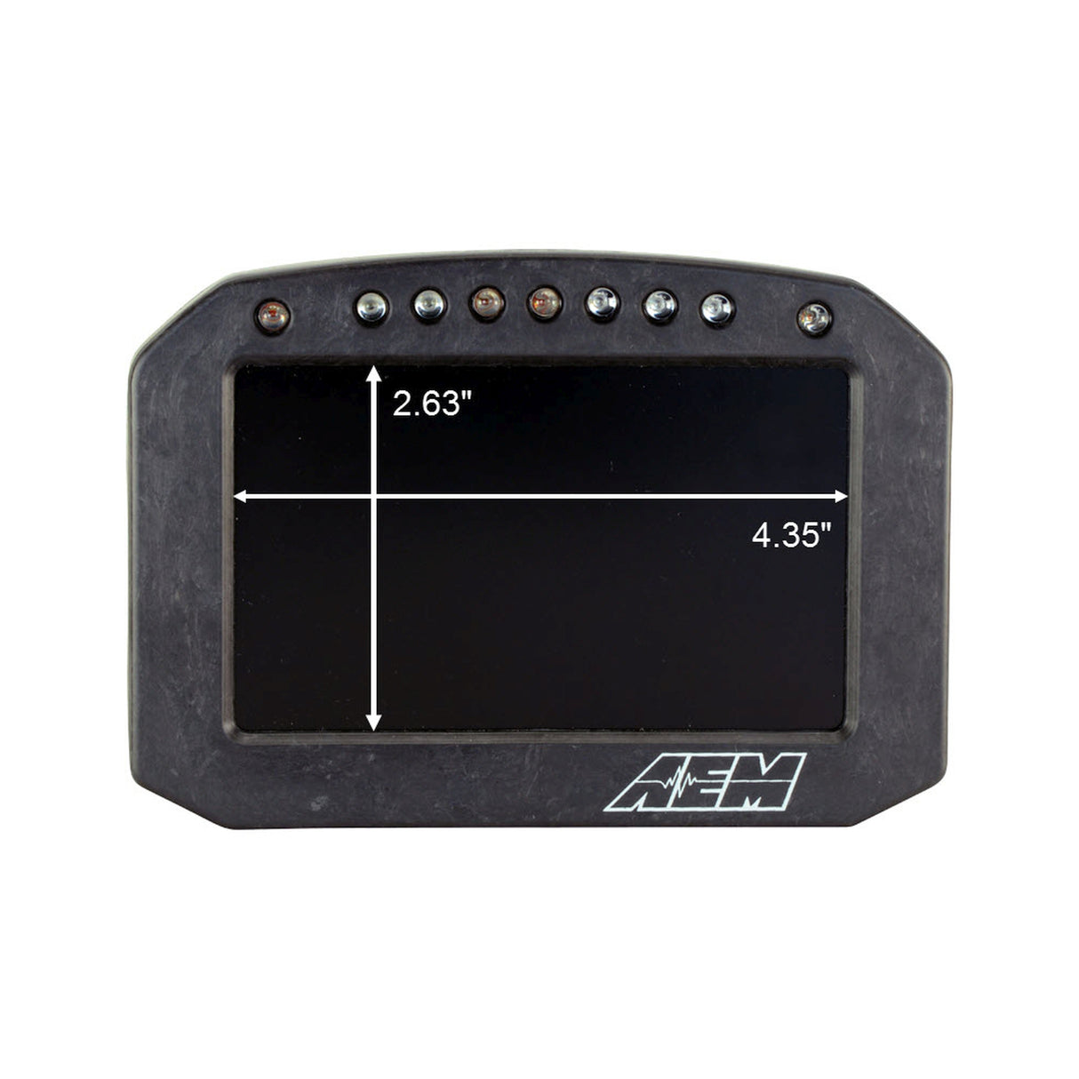 AEM CD-5FG Carbon GPS-Enabled Flat Panel Digital Dash Display - 30-5602F