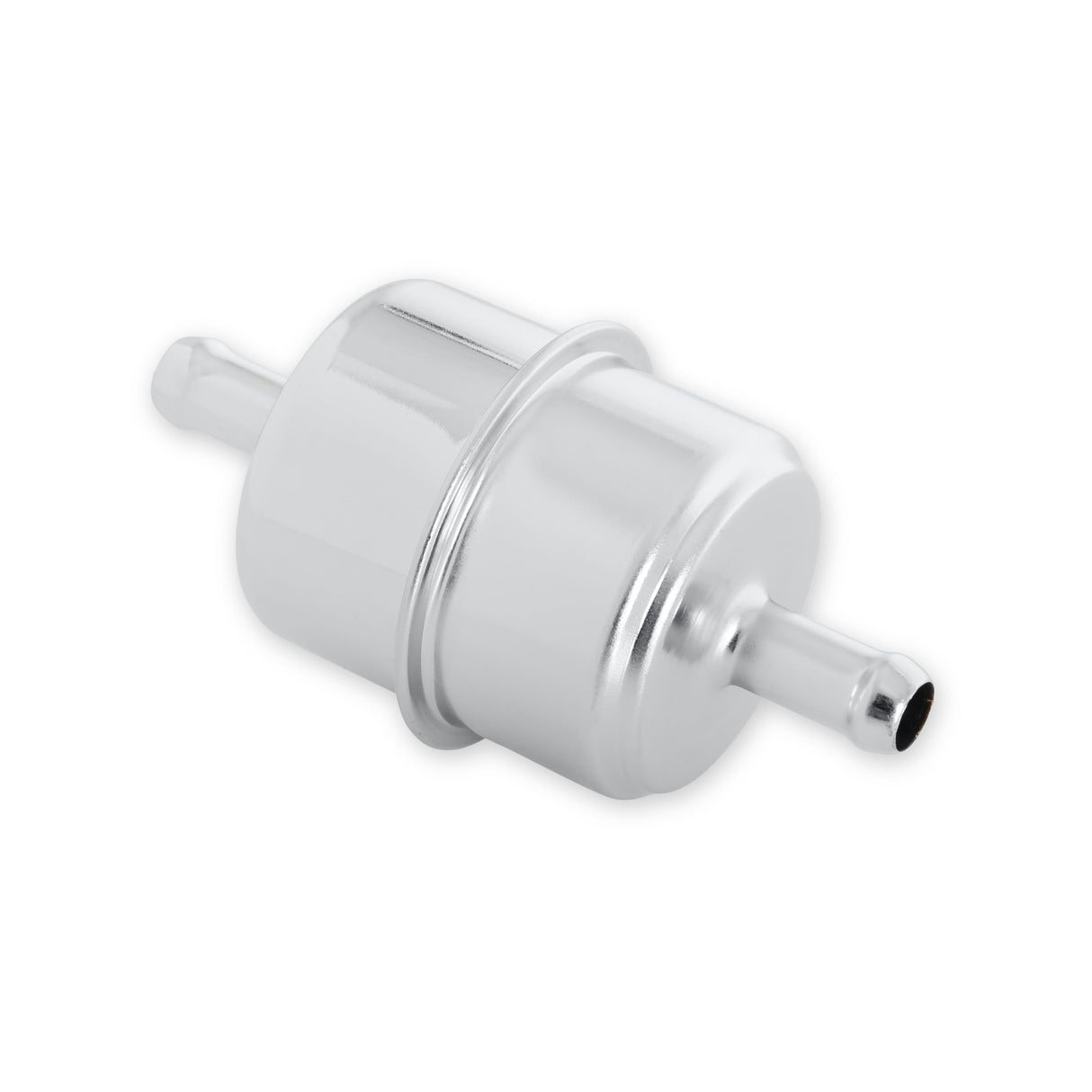 Mr Gasket Chrome Fuel Filter - Fits 3/8 Inch Hose - 9746