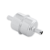 Mr Gasket Chrome Fuel Filter - Fits 3/8 Inch Hose - 9746