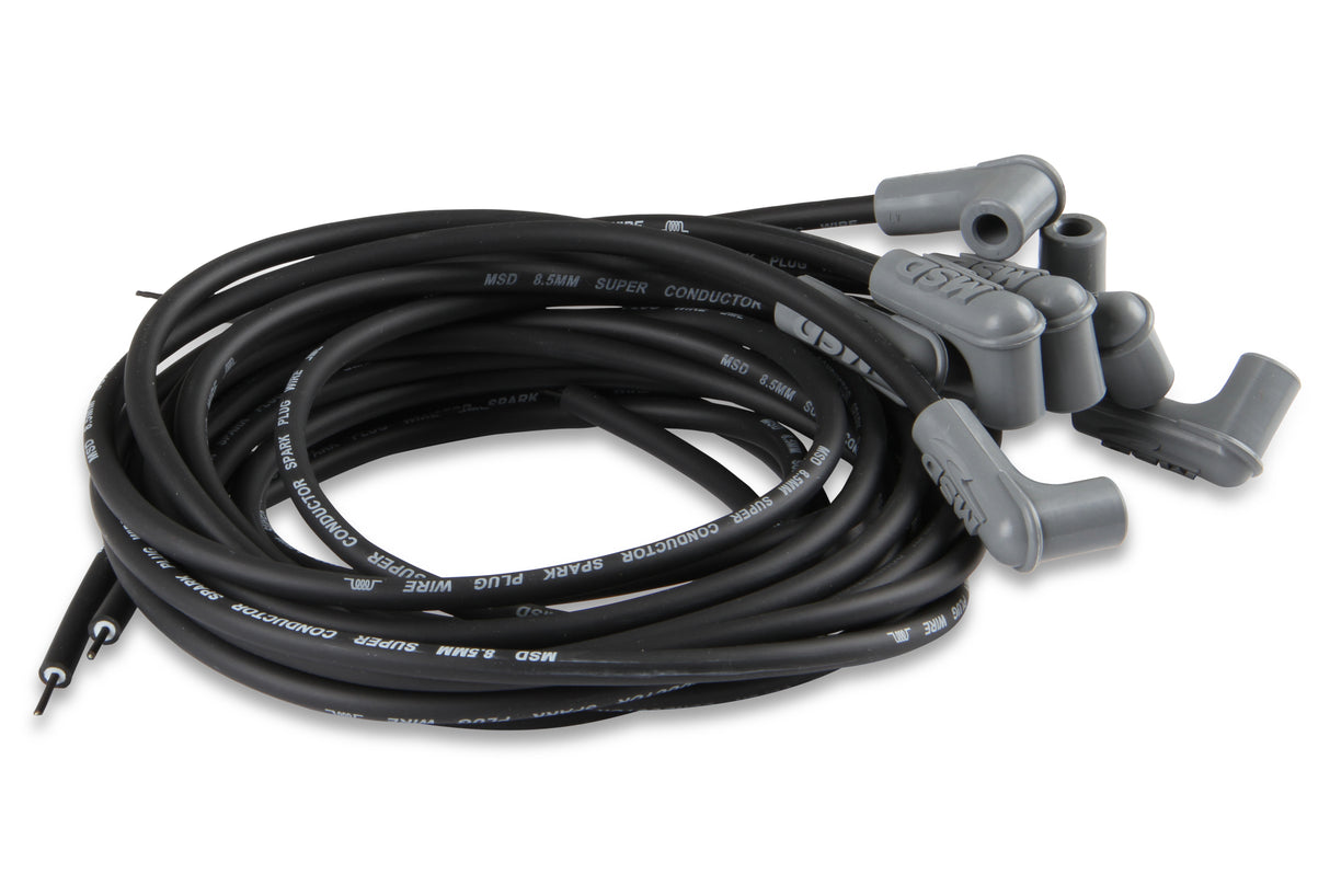 MSD Black Super Conductor Universal 8 Cyl, 90° Plug/90° Plug - 31223