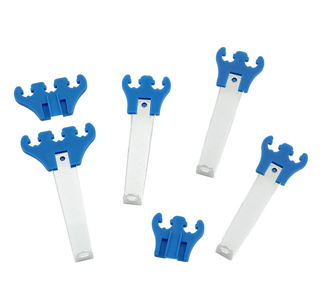 Mr Gasket Standard Wire Loom Kit - Chrome / Blue - 9881
