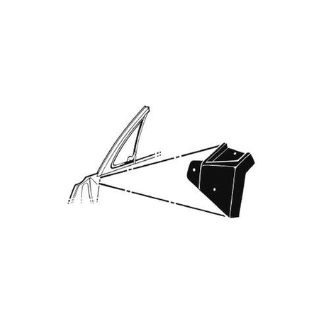 Scott Drake Vent Window To Door Seals - C7ZZ-6522332-3