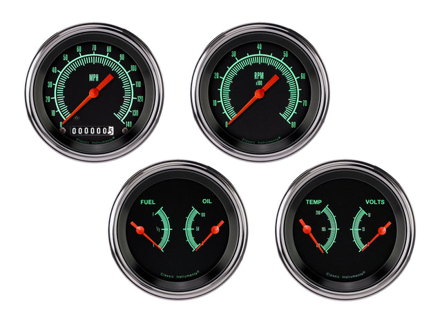 Classic Instruments G/Stock Series Four Gauge Set - GS05SLF