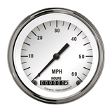 Classic Instruments White Hot 3 3/8" Low Speed Speedometer - LSWH