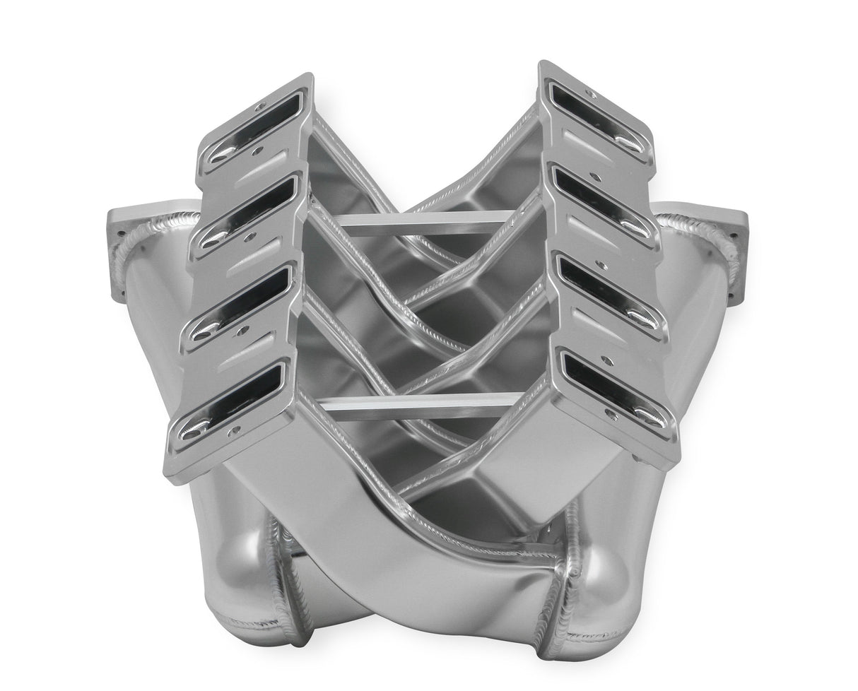 Holley 820201 Sniper EFI Fabricated Intake Manifold Dual Plenum 92mm LS1/2/6, Rail Kit - Slvr