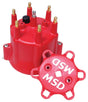 MSD Chevy MSD 6 Cylinder HEI Distributor Cap w/Retainer - 8014