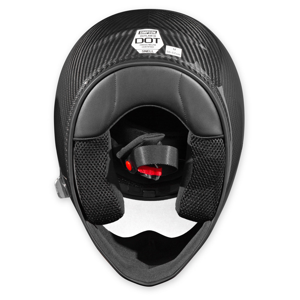 Simpson Motorcycle Outlaw Bandit 3.0 Helmet - Carbon Fiber 2X - OB3C2X