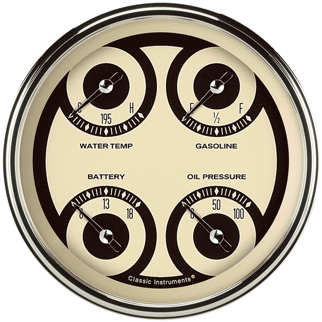 Classic Instruments Nostalgia VT 4 5/8" Quad - NT78SLC