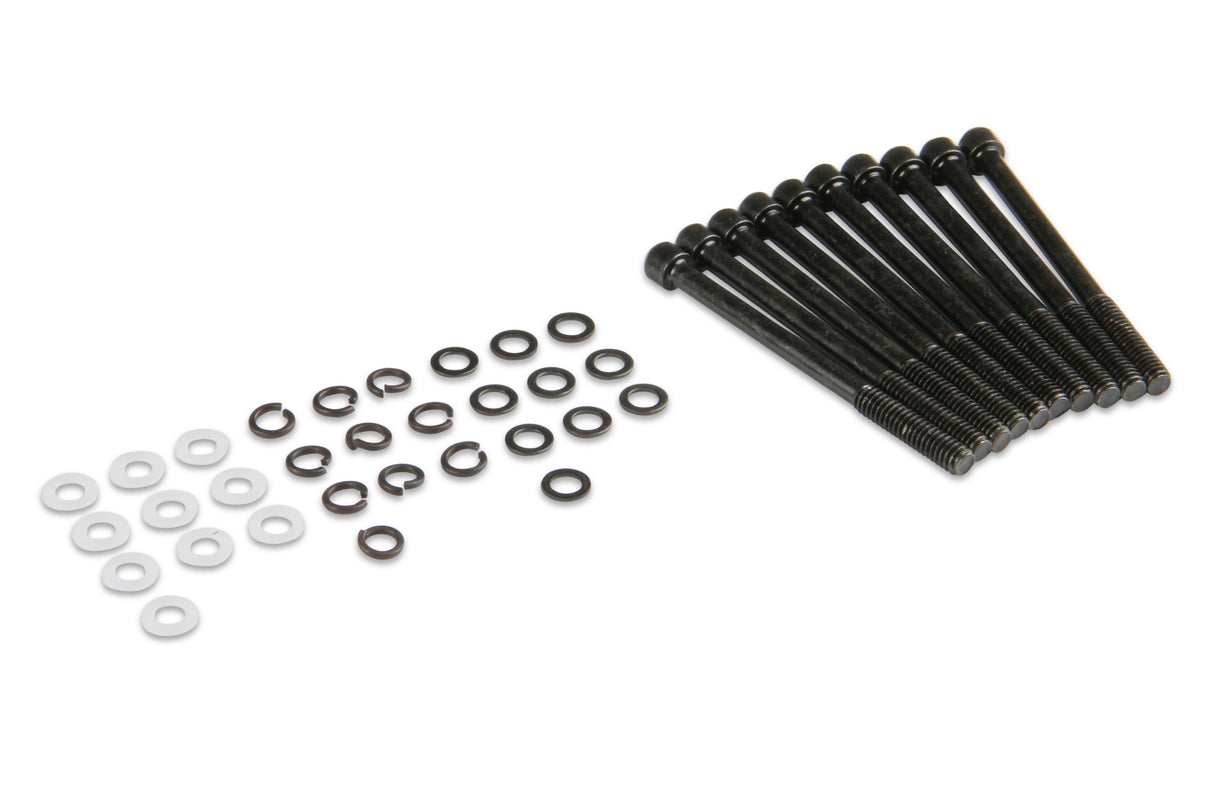 Mr Gasket Fabricated Aluminum Valve Covers - Black Finish - 6861BG