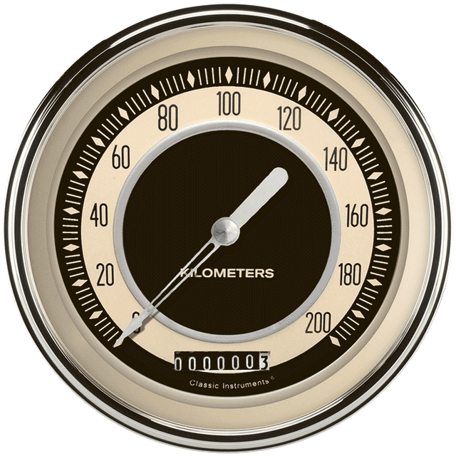Classic Instruments Nostalgia VT 4 5/8" Speedometer - NT58SLC