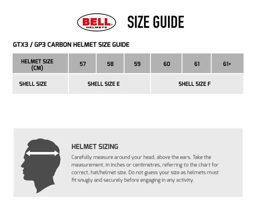 Bell GP3 Carbon no HANS Posts