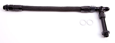 Aeroflow Carburettor Inlet Rail Kit -6AN Black Finish. Suits Barry Grant/Demon Dual Fuel Line (AF161-06BLK) AF161-06BLK