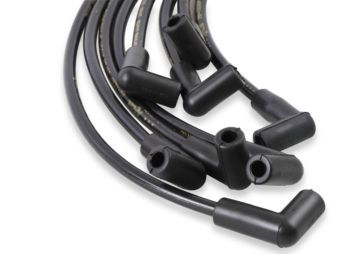 ACCEL Spark Plug Wire Set - 90 Deg Boots - Black - 5048K