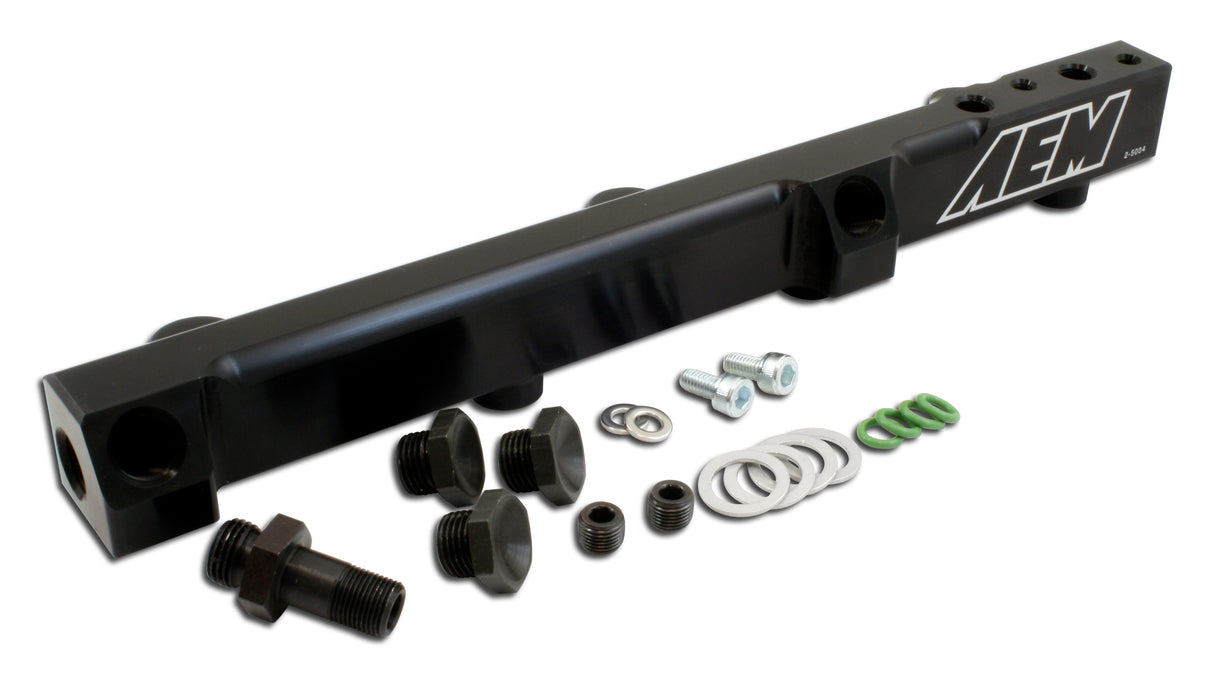 AEM High Volume Fuel Rail. Black. Honda - 25-104BK