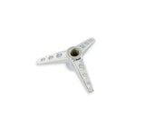 Mr Gasket Air Cleaner Wing Nut - Tri-Bar - Chrome - 9868