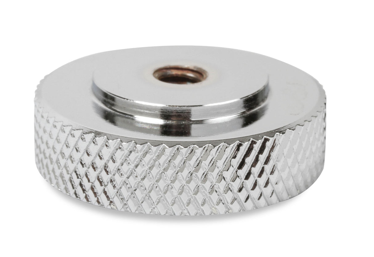Mr Gasket Air Cleaner Nut - 1/4-10 - Chrome Steel, Knurled - 5327G