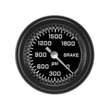 Classic Instruments AutoCross Gray 2-1/8" Brake Pressure Gauge - AX167GBLF