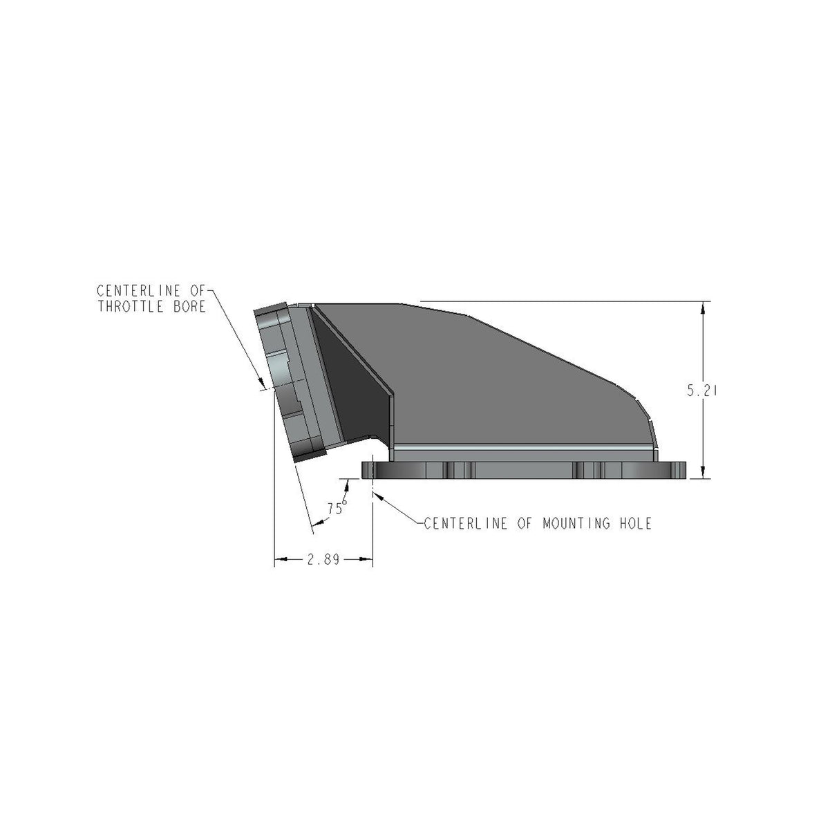 Holley 300-281 HI-RAM 95MM Fabricated Side Mount Plenum Top