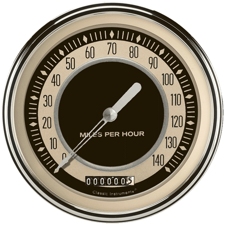 Classic Instruments Nostalgia VT 4 5/8" Speedometer - NT56SLC