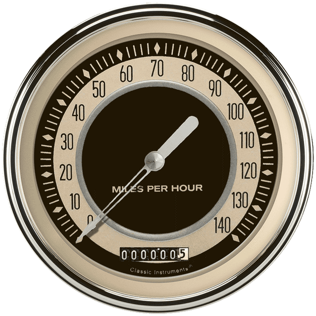 Classic Instruments NOSTALGIA VT 5IN SPEEDO 140 MPH - NT56SLF